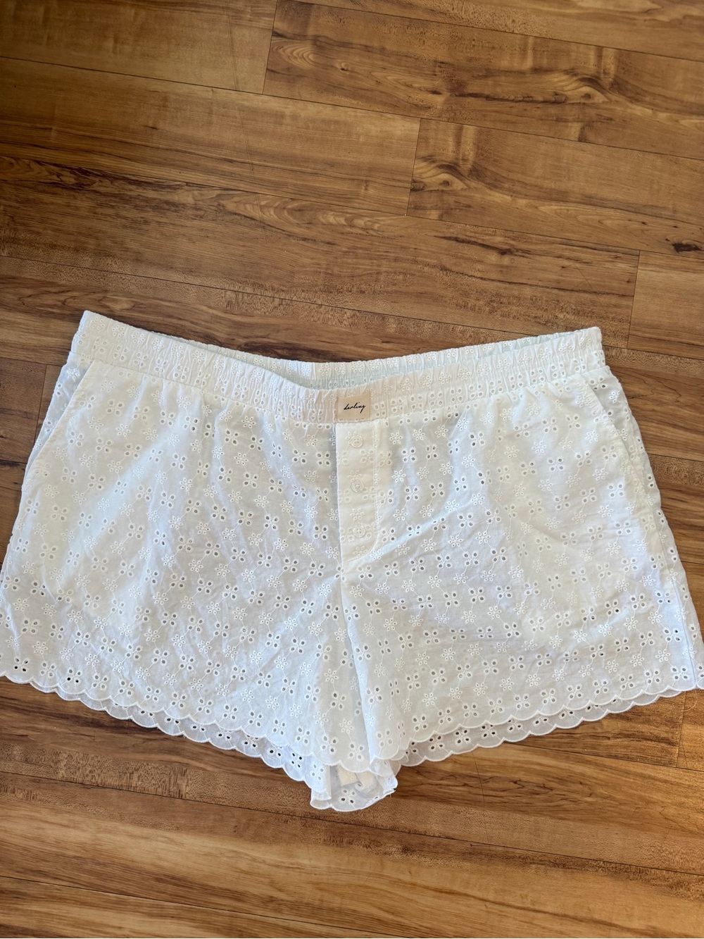 Lace boxer shorts